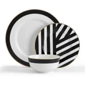 Mikasa Luxe Deco 12-piece China Dinner Set